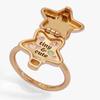 Zinc Zinc Alloy Pendant Choker Pink Gold Color Pentagram Heart Ring Opening Closing Phase Box Necklace  Women
