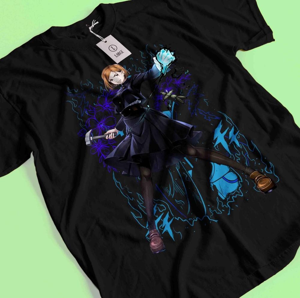 

Футболка Нобара Кугісакі Футболка Ґоджо Сатору Футболка Сукуна Футболка Дзюдзюцу Кайсен Футболка Тоджі 4XL