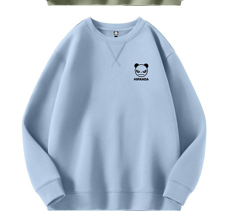Hello Hipanda Panda Inverted Triangle Round Neck Hoodie