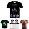 Maglietta da uomo di alta qualità con stampa 3D casual di Star Wars Darth Vader divertente a maniche corte per l'uso quotidiano