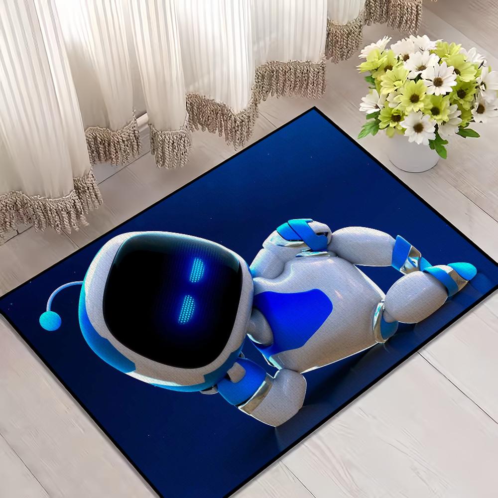 Cute A-AstroS Bot Game Door Mat Welcome Entrance Balcony Bathroom Floor Non-slip Rug Bedroom Carpet Home Decoration
