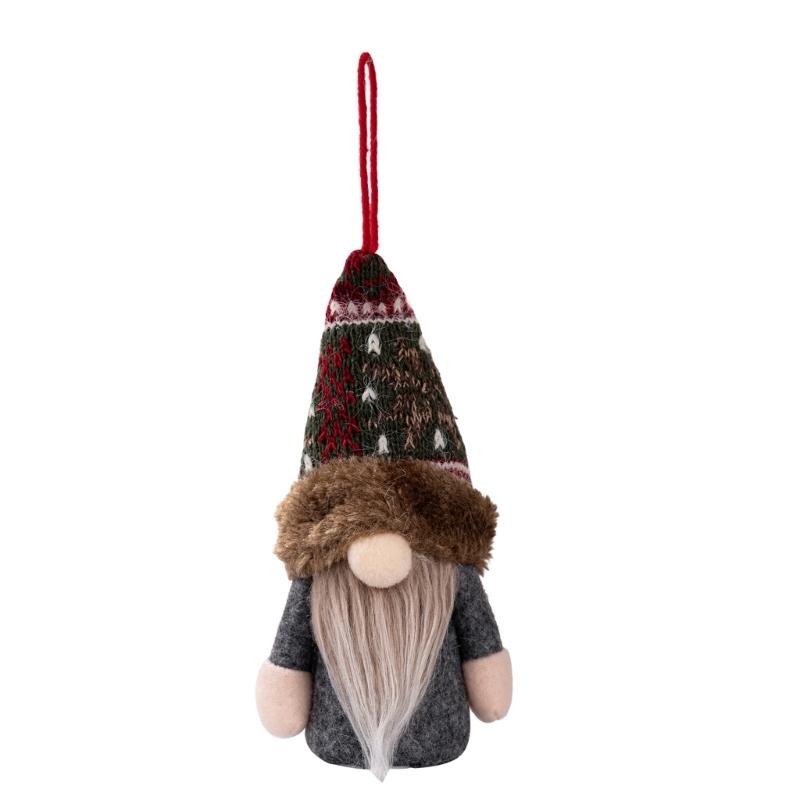 

Illuminated Plush Dwarf Figure Christmas Tree Hanging Ornament Glowing Plush Dwarf Doll for Holiday Party Decoration