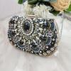 Special Clearance Heavy Industry Hand-sewn Bead Diamond Chain Bag Pearl Dinner Bag Banquet Clutch Bag Rhinestone Small Square Bag