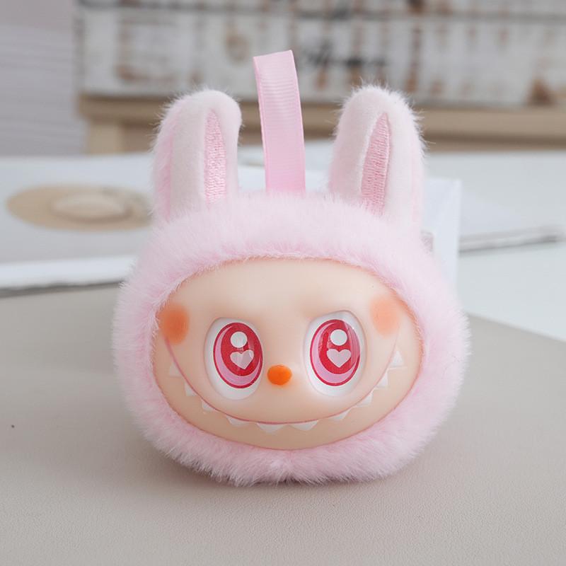 

Doll Colored Macaron Childrens Plush Pp Cotton Toy Pendant Keychain розовый