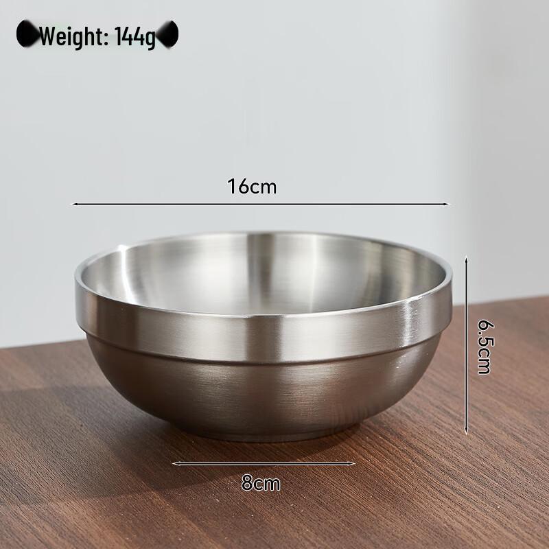 ZISIZ Korean Stainless Steel Double-Layer Bowls