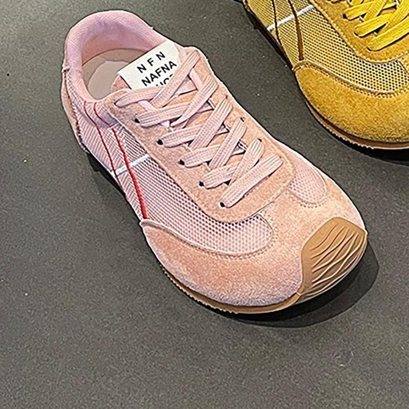Mesh German training shoes women's 2025 summer new foreign trade flat-bottomed Forrest Gump shoes versatile casual sports shoes
