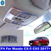 For Mazda CX-5 CX5 2017 -  Car Interior Accessories Front Rear Roof Reading Lights Lamps Decoration Frame Cover Trim Matte