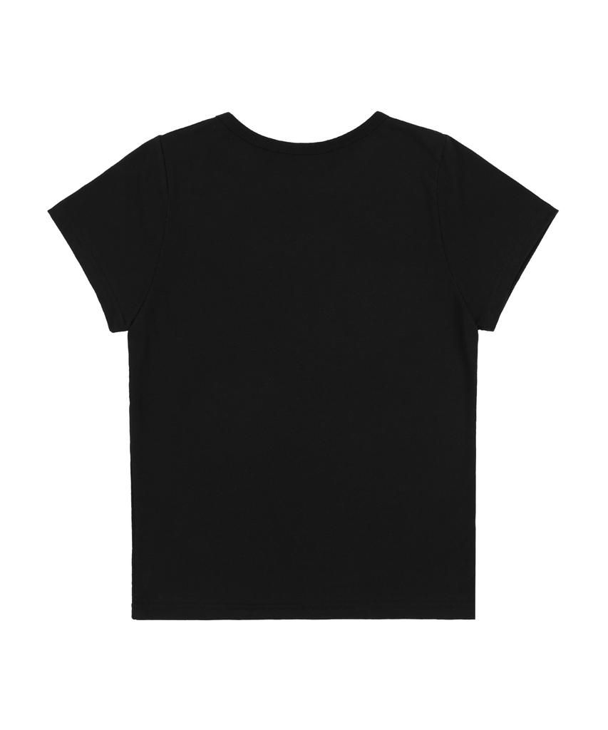 FANCY CLUB Glitter Maisie Logo Tee (Black) F25Qb125