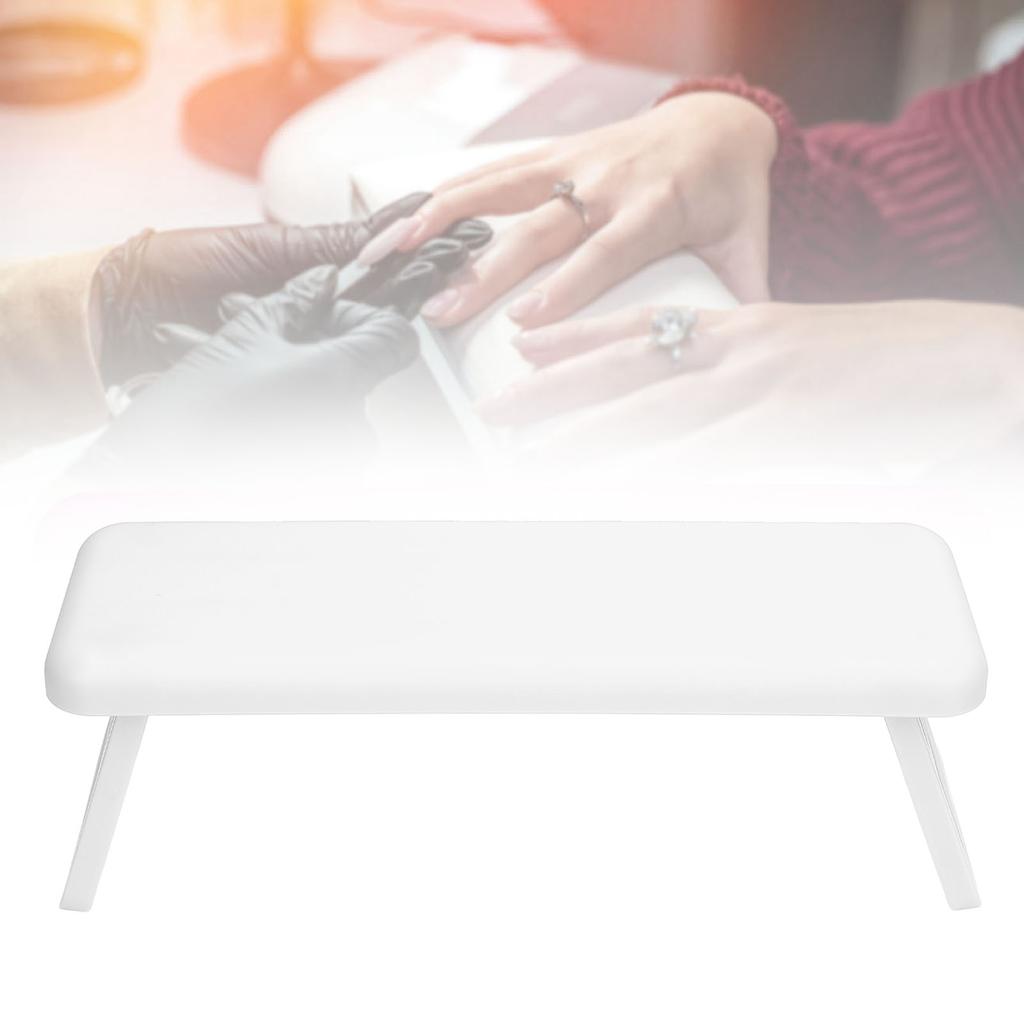 2 PCS Arm Rest for Nails Tech Rectangle Foldable Washable Manicure Hand Rest for Nail Lamp Height Less Than 8cm