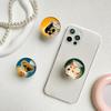 Mobile Phone Airbag Desktop Stand With Back Sticker Retractable Sunglasses Cool Little Bear Puppy Online Class Drama Support