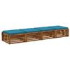 4 piece seat cushions SOEST 4 pcs. 100percent  Polyester Sky Blue
