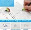 4 Conjuntos de Prática de Caligrafia Francesa, Caderno de Exercícios do Alfabeto e Números, Caderno de Atividades para Iniciantes em Francês