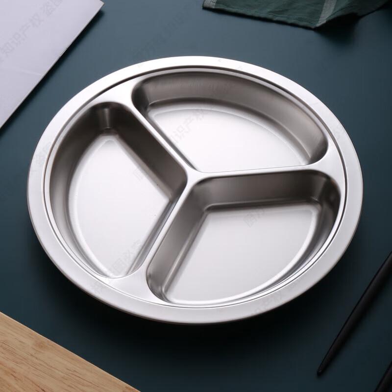 Chef Wanya 304 Edelstahl Kinder Drei-Fächer Runde Platte