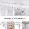Merry Christmas Shower Curtains New Year Santa Bathroom Decor Bath Curtain Cartoon Snowman Elk Bath Bathroom Curtains