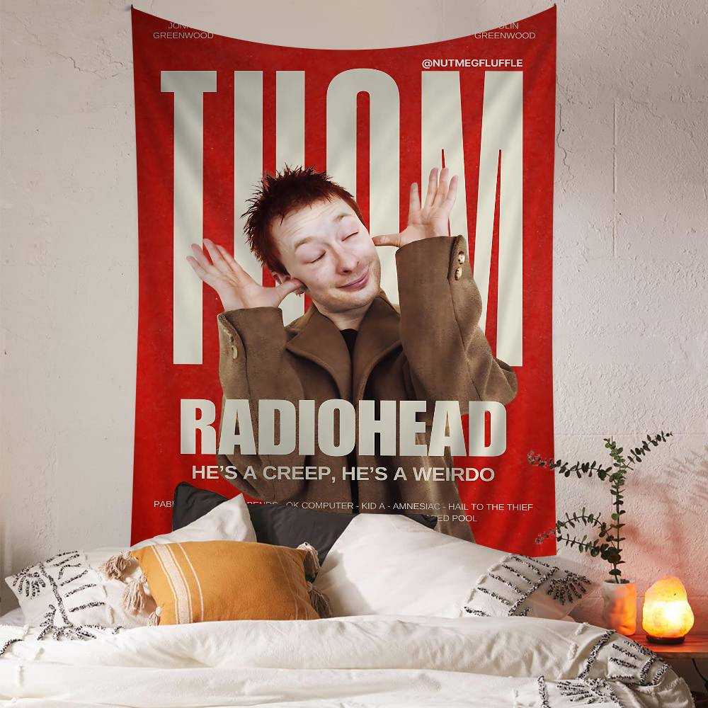 Rock Band R-Radiohead Colorful Tapestry Wall Hanging Bohemian Wall Tapestries Mandala Wall Art Decor