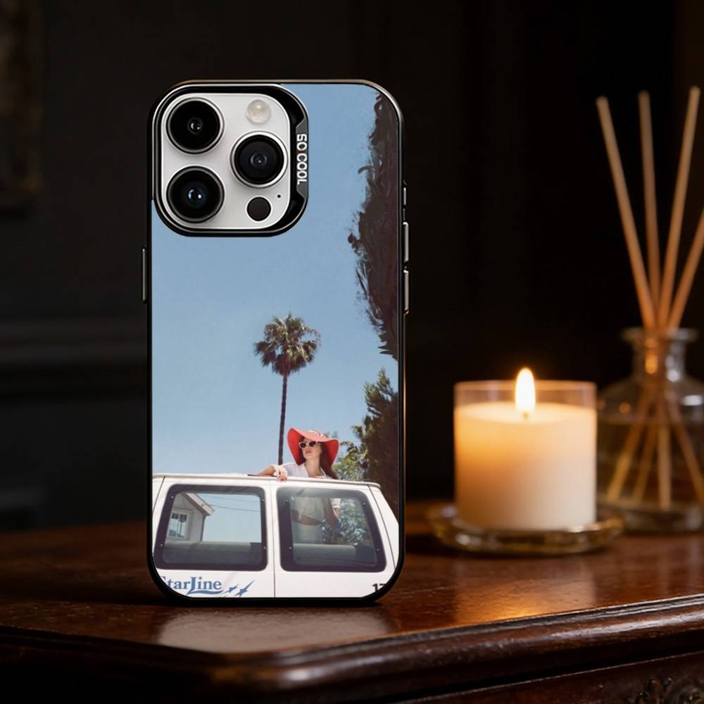 Singer LanaDelRey S-Summertime Sadness Phone Case For iPhone 17,16,15,14,13,12,11,Pro Max,Plus Candy Silver Cover