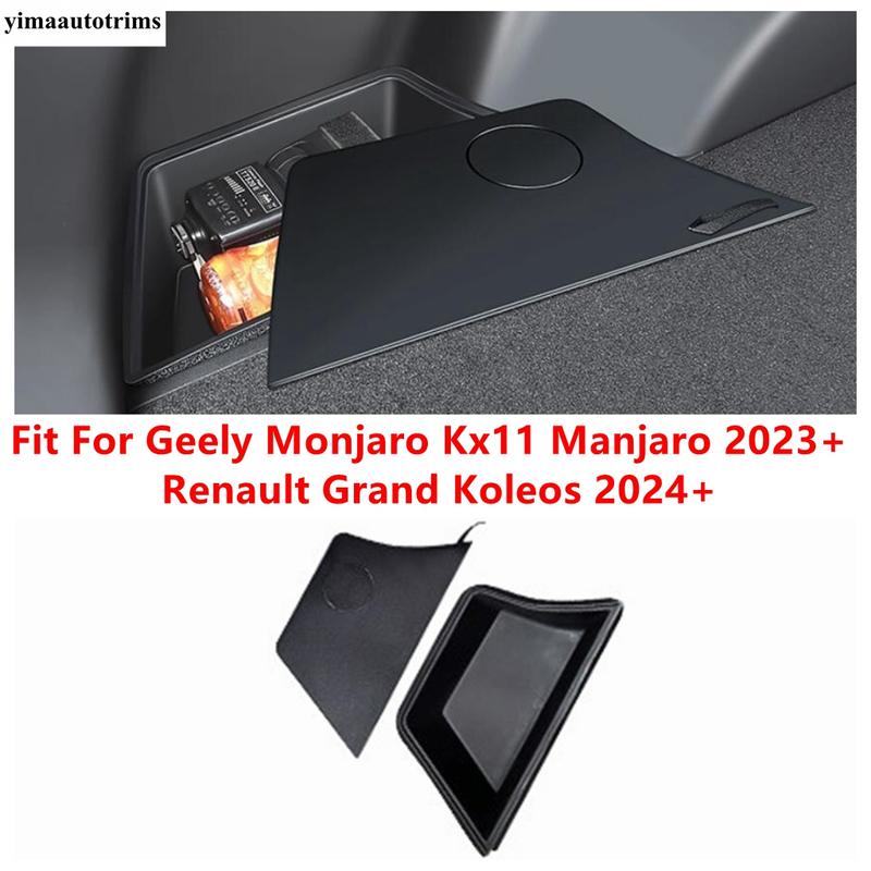 Car Rear Trunk Storage Box Container Tray Accessories For Renault Grand Koleos 2024 2025 / Geely Monjaro Kx11 Manjaro  2024