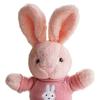 Rabbit Doll Plush Soft Stuffed Animal with Detachable Knitted Sweater Cute Lop-Ear Healing Toy for Kids Adults Bedroom Decor Gifts
