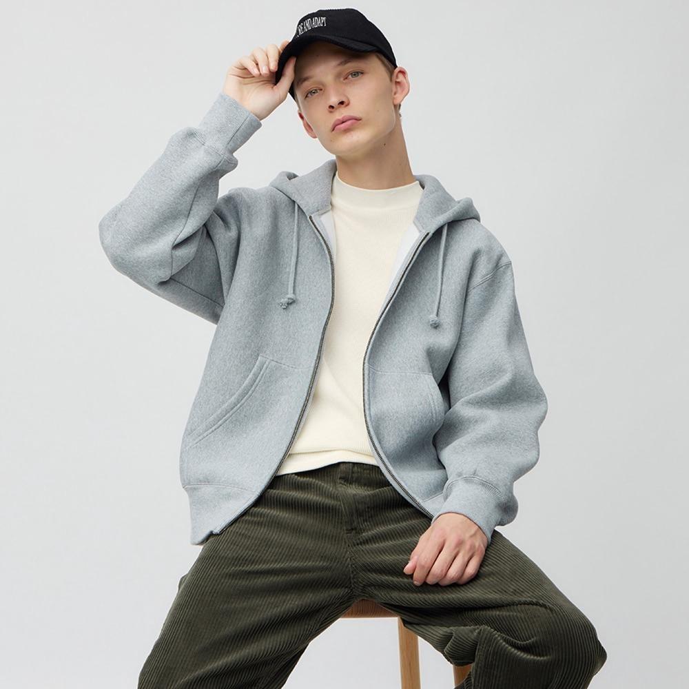 

GU Style Heat EX Вафельный воротник T с длинными рукавами +X