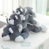 Soft cute Schnauzer dog plush toy children sleeping doll home pillow