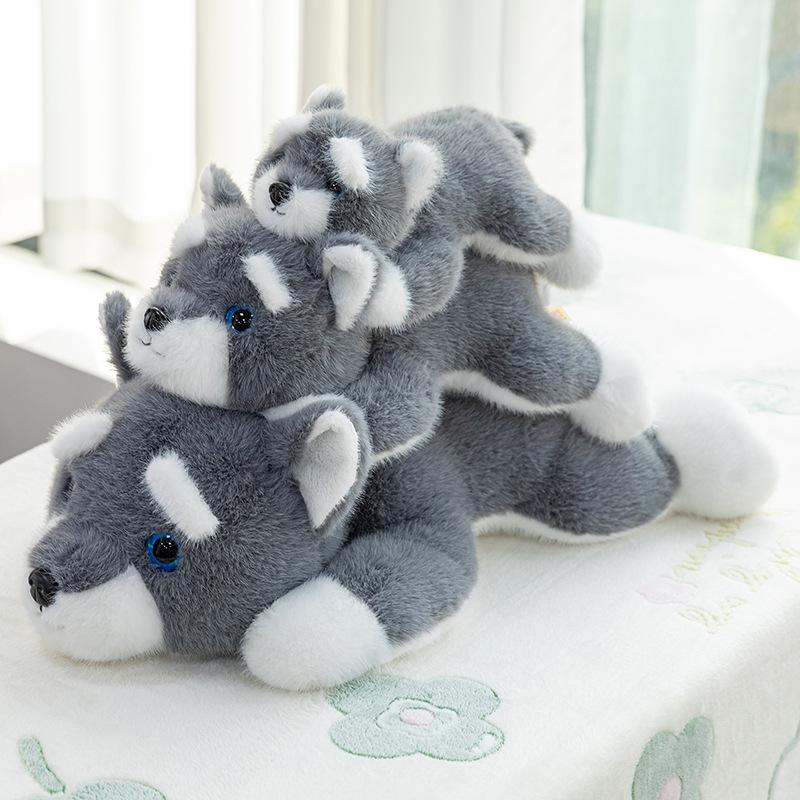 Soft Cute Schnauzer Dog Plush Toy Children Sleeping Doll Home Pillow