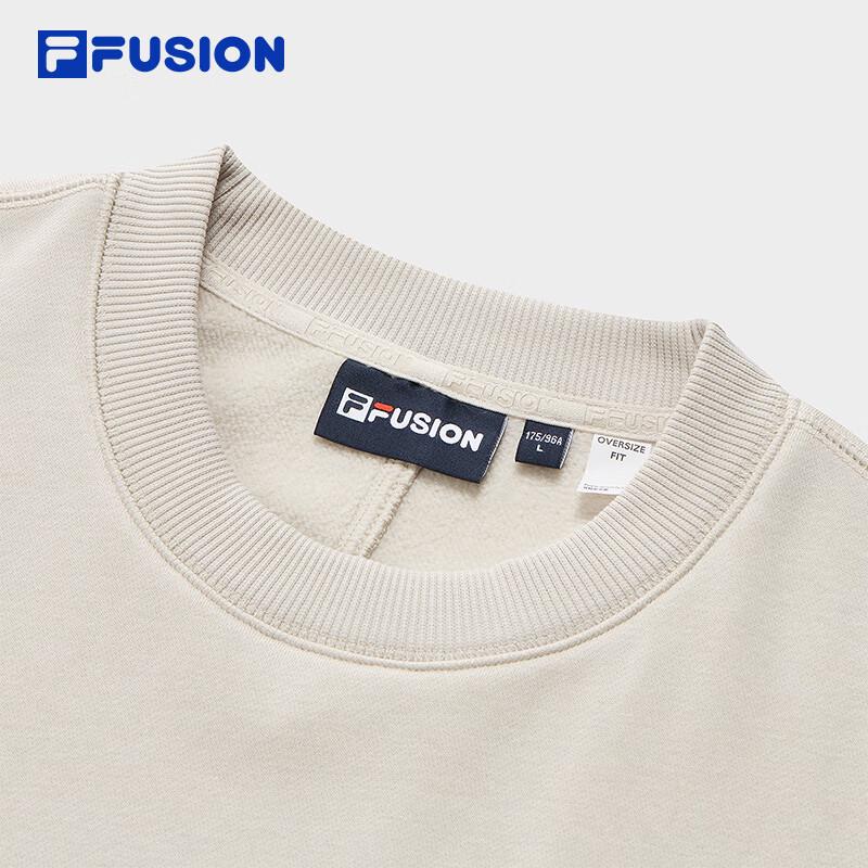 Fila FUSION Couple's Loose Fit Fleece Sweatshirt