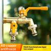 1 Set High Quality One In Two Out Outdoor Courtyard Antifreeze Faucet Joint Tap Water Thickened Antifreeze Faucet