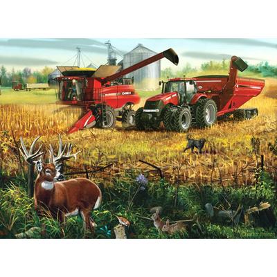 5D DIY diamantmålning helrund borr "Tractor Scenery" 3D strassbroderi
