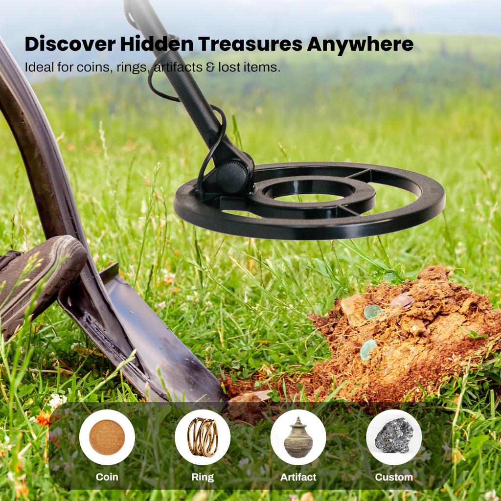 [Made In the USA] Bounty Hunter TK4 High-Sensitivity Waterproof Metal Detector