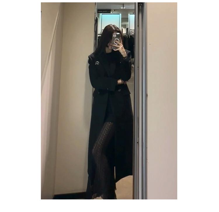 Women's Elegant White Wool Coat - Slimming High-End Winter 2024 Down Liner