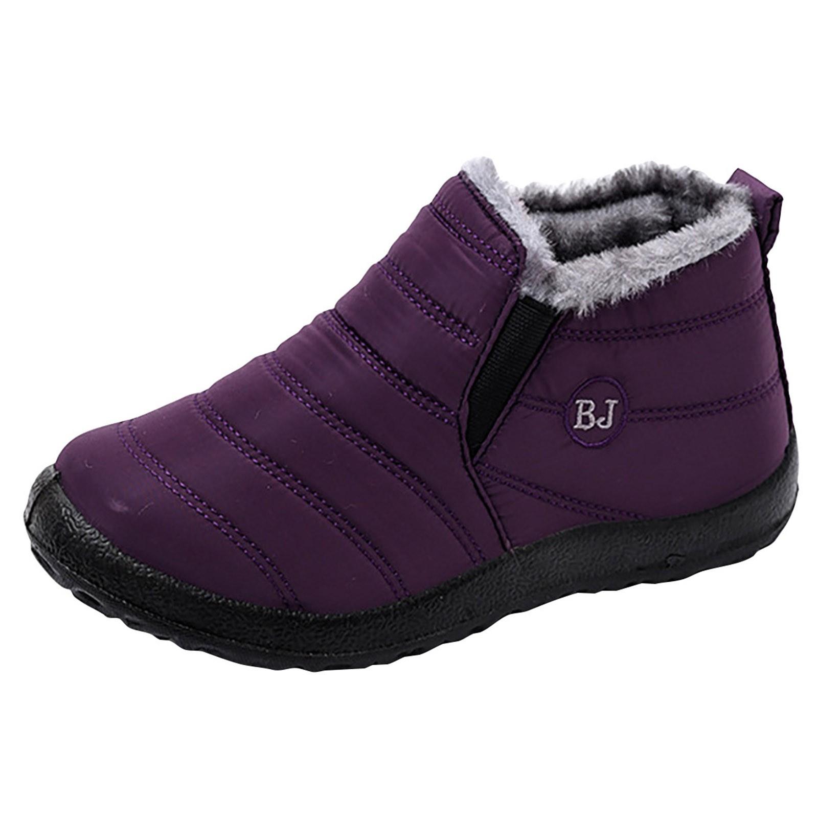 

Женская хлопковая обувь. Теплая хлопковая обувь. Водонепроницаемые хлопковые ботинки на мягкой подошве. 43 фиолетовый