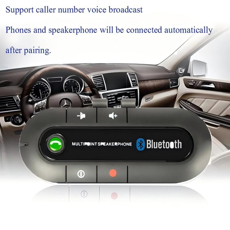 HOt Sale Wireless Handsfree Car Bluetooth 4.1 Sun Visor Speaker Speakerphone MP3 Music Player Car Charger