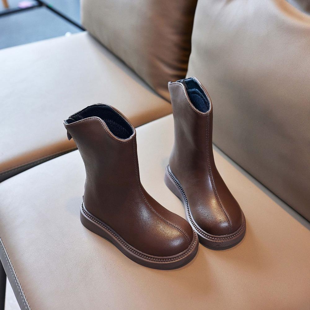 New autumn and winter girls boots velvet girls cotton shoes baby boots high top shoes