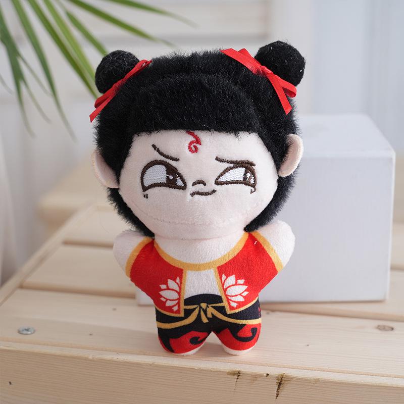 Adorable Nezha Plush Keychain - Small Size Bag Decoration