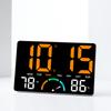 Digital Led Wall Clock With Temperature Calendar Alarm For Living Room Decor