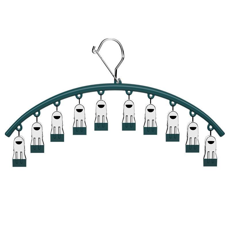 10 Klammern Edelstahl Sockenklammer Platzsparender Bogen Socken Trockenständer Winddicht Rutschfest Kleiderständer Unterwäscheklammer Handtuchhalter
