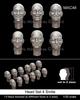 Mantis Miniature Headset 4 Laughing Expressions 6 Types 2 Sizes 12 Pieces Resin Kit MAC48 1/35 General-purpose