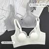  Cat's claw crystal cup underwear women's big breasts show small thin lace mesh yarn gathers and closes the secondary breasts to adjust the bra.