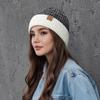 New Unisex Two-Tone Winter Hats Add Fur Lined Men And Women Fashion Warm Beanie Cap Casual Winter Knitted Hats