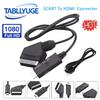 HDMI-Compatible To SCART Converter Cable HD 1080p Scart Input To Output HDMI-Compatible Audio Video Adapter For HDTV DVD STB VHS