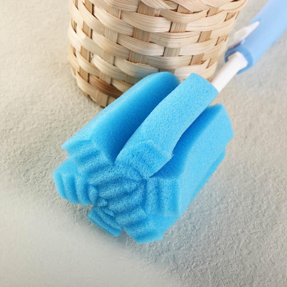 Plastic Sponge Cup Brush Adjustable Sponge Cleaning Brush Cleaning Tool Baby Bottle Brush  Mug