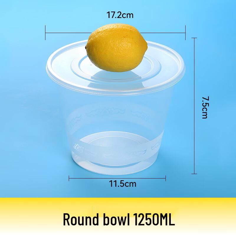 Disposable Round Food Containers with Lids