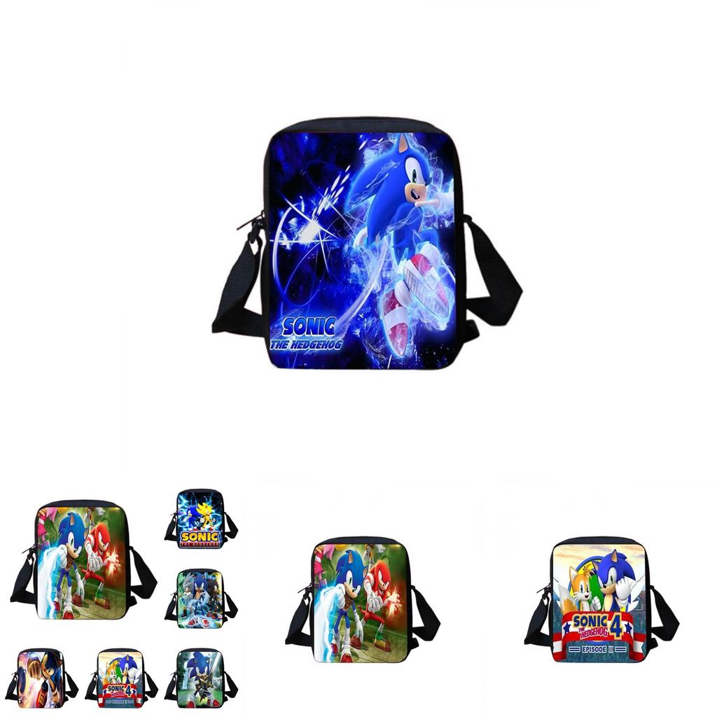 Mochila Escolar Sonic para Estudantes Grande Capacidade Impermeável Bolsa de Ombro Viagem ao Ar Livre Presente