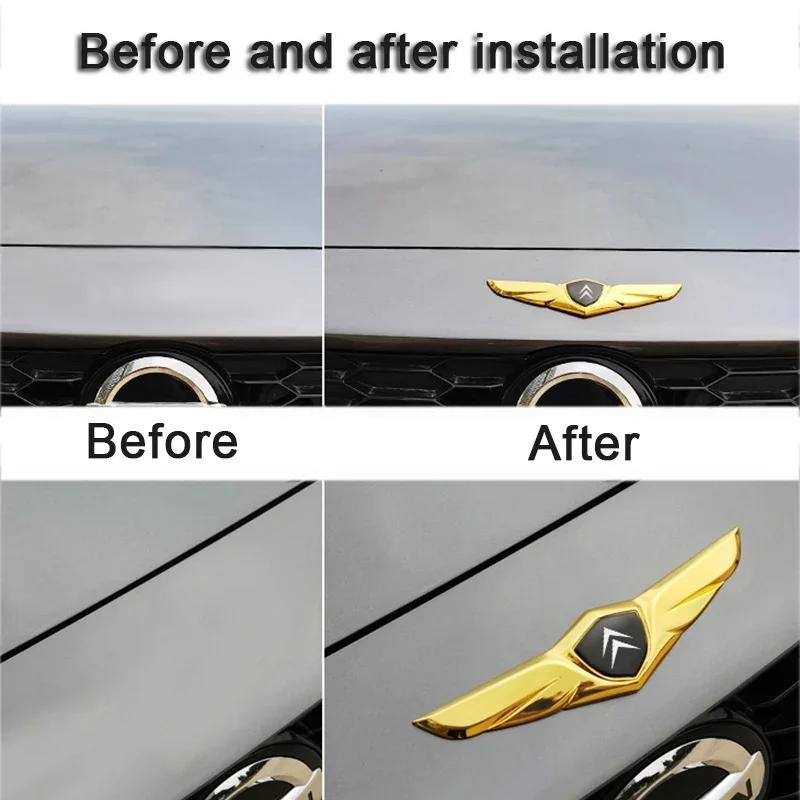 Car Trunk Emblem Side Rear Badge Sticker for Citroen Jumper Picasso C4L C3 C5 C1 Berlingo Saxo Xsara DS3 DS4 DS5 Elysee Exterior akh256