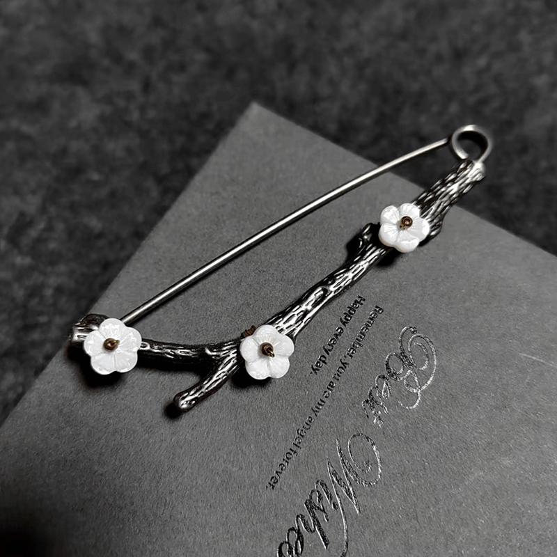 Blommeblomst Store Pins Til Tøj Metal Sikkerhedsnåle Jeans Kjole Tørklæde Justerbare Pins