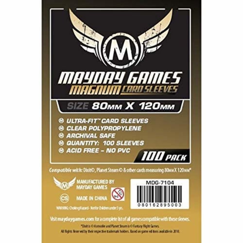 Mayday Games Large Card Sleeves 80mm X 120mm