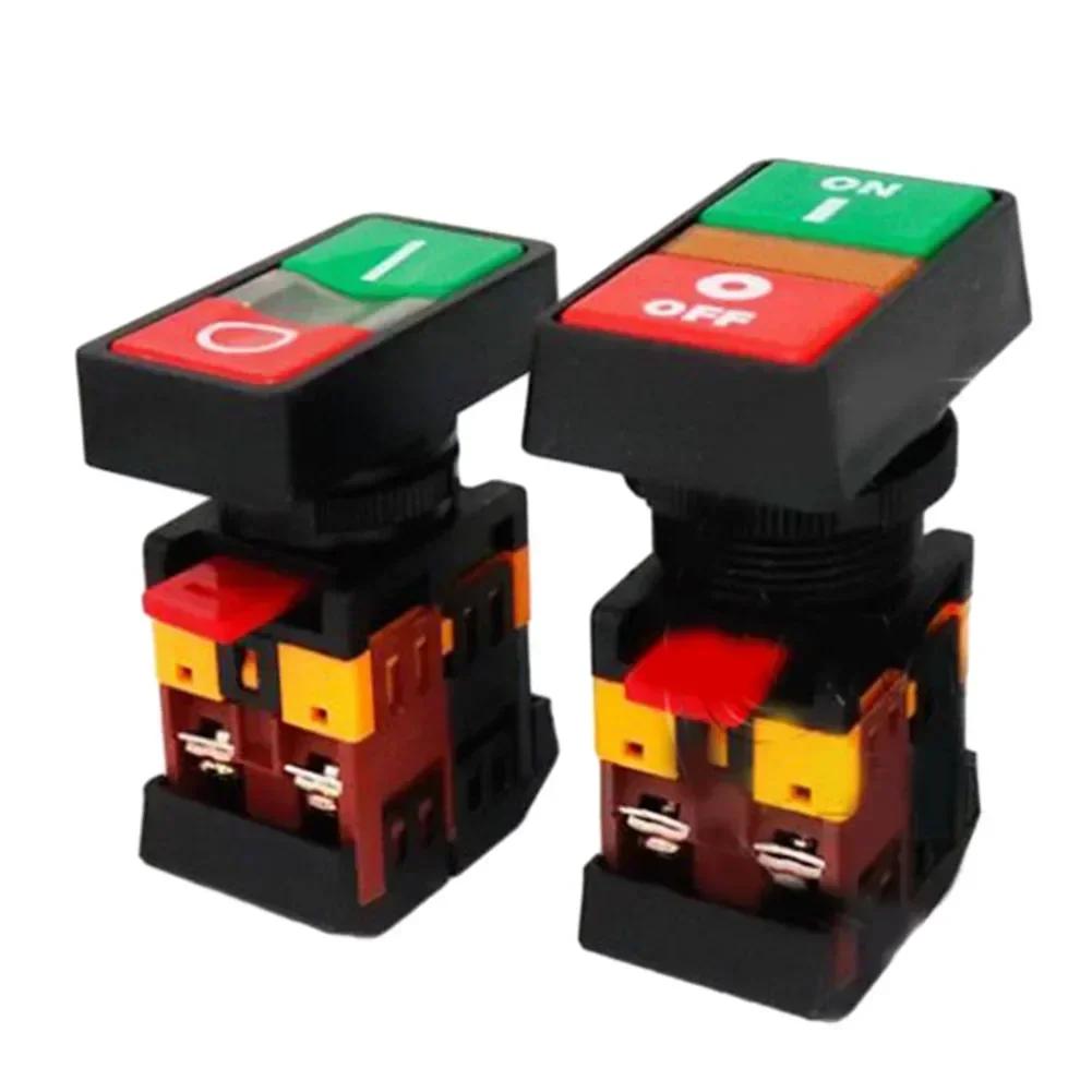 1pcs PPBB-30 ON/Off Start Stop Button Switch Self-reset/Momentary Light Switch 20A Push Button Switch 24V 220V 380V