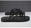 Men's Flip Flops Outdoor Men's Woven Rope Slippers Non Slip Wear Resistant Casual Versatile Outdoor Sandals Man Summer Slippers