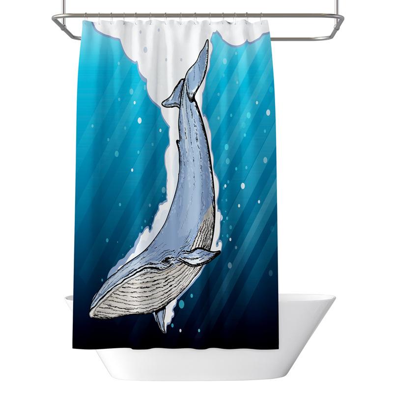 Bathroom Thickened Waterproof Curtain Mildew Proof Shower Curtain Shower Partition Curtain Shower Curtain Bathroom Curtain Free Perforation