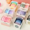 5Rolls Journal Decorative Tape Aesthetic Tape 10mmX2M Water Resistant Washi Tape for Scrapbooking Journal Photo Album